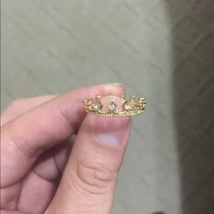 Gold Plated Crown Ring thumbnail 2