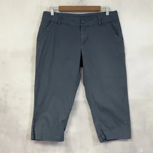 Columbia Capris Pants Women‎ 8 Gray Cotton Outdoor Hiking Gorpcore Minimalist thumbnail 13