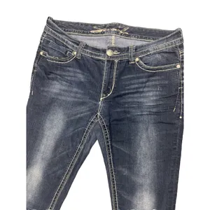 Vintage Seven For All Mankind Bootcut Jeans Women's 12 Dark Wash EUC Denim thumbnail 3