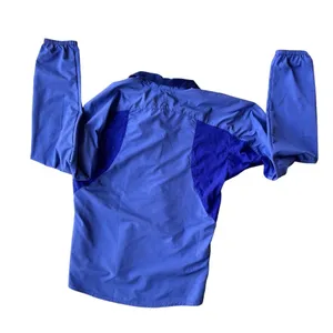 Windbreaker Rain Jacket Unisex Small Blue Stetch Panels Zippe… thumbnail 5