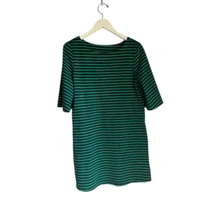 Green & Navy Striped T-Shirt Dress with Pockets | Comfy Casual Preppy Small thumbnail 8