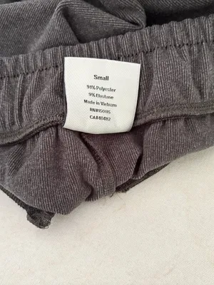 Varley Brushed Rib Slim Cuff Pant 27.5" in Black Marl thumbnail 5