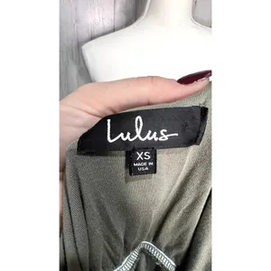 Lulus Women's XS Olive Green Maxi‎ Dress Party Cocktail Summer thumbnail 11