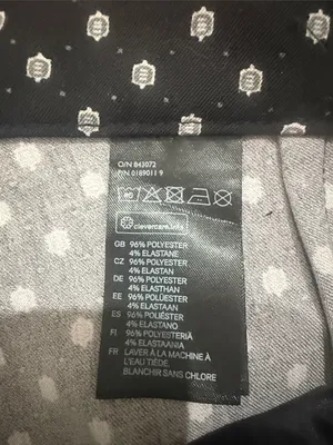 H&M Black and White Straight Leg Pants thumbnail 3