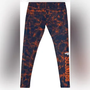 NFL Apparel Official‎ Women's Denver Broncos Leggings, Blue/Orange, Large, NWT thumbnail 4
