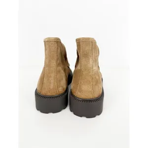 J.Crew Lug‎ Sole Suede Loafer Boots Women's 7 Tan Academia thumbnail 5