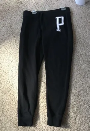 PINK - Victoria's Secret Black sweatpants never worn thumbnail 1