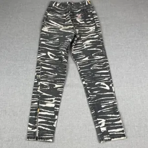 Vintage Guess By Georges Marciano Jeans Womens 28 Gray Zebra Skinny Ankle Zip thumbnail 2