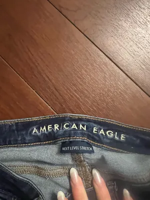 American Eagle Dark Wash Flare Jeans thumbnail 3