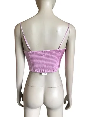NWT Abercrombie and Fitch Lavendar Crop Top thumbnail 4