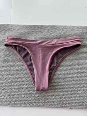 Jolyn Clothing Alanna Bikini Bottom in Dusty Mauve Size Medium thumbnail 6