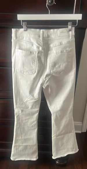 Express White Hot Denim Flared Jeans thumbnail 2
