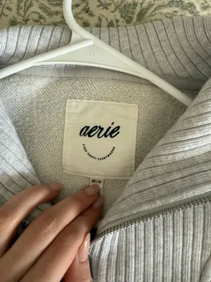 Aerie Grey Zip-Up thumbnail 2
