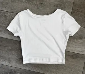 wild fable White Crop Top - Boat Neck Tee thumbnail 1