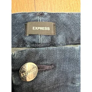 Express Mid Rise Flare Jeans‎ Dark Wash Ultra Stretch Size L Regular thumbnail 8