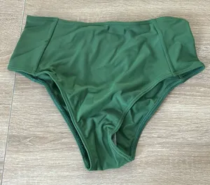 Green high waisted bikini bottom thumbnail 1