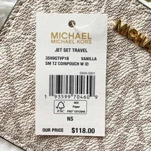 Michael Kors Vanilla Key Chain Wallet thumbnail 8