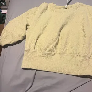 Lululemon Textured Crewneck Pullover Color is a Dew Green Size 4‎ thumbnail 10