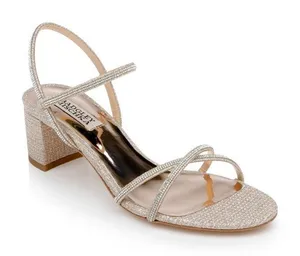 Badgley Mischka Ultima Block Heels‎ Soiree Date Night Bridal Wedding US 6.5 thumbnail 1