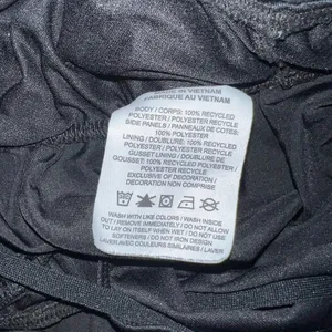 Nike Dri Fit Tempo Shorts Womens Medium Black White Trim Brief Lined Running C thumbnail 3