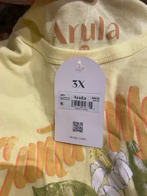 Arula Santa Monica Lemon Yellow Baby Tee NWT 3X thumbnail 2