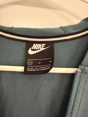 Nike Teal Blue Full-Zip Hoodie Women’s M thumbnail 4