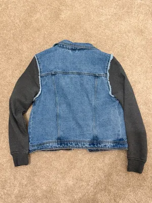 Aeropostale Denim & Sweatshirt Hooded Jacket thumbnail 5