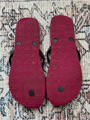 TORY BURCH Flip Flops Women’s Size 8 Magenta and Blue Thong Strap Beach Sandals thumbnail 6