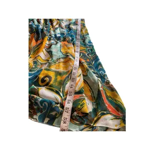 SANGRIA Lined Colorful FLORAL CHIFFON Gathered Neckline/Waist Zip MAXI Dress‎ 10 thumbnail 7