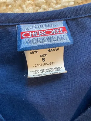 Cherokee Navy Blue  Scrub Set thumbnail 3