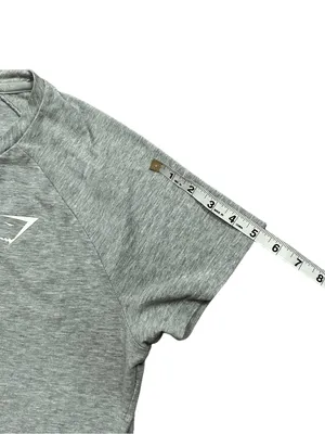 Gymshark Vital Seamless Athletic Short Sleeve Logo T-Shirt Gray Medium thumbnail 8