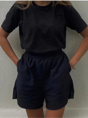 Djerf Avenue Black Breezy Shorts Sz S‎ thumbnail 1