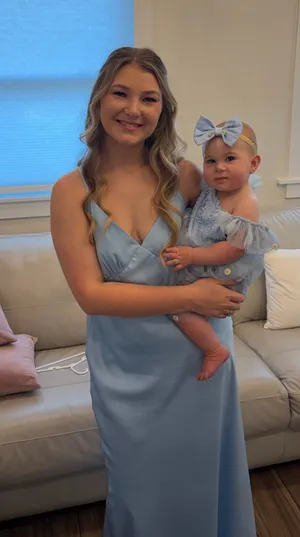 Birdy Grey Blue Bridesmaid Dress thumbnail 1