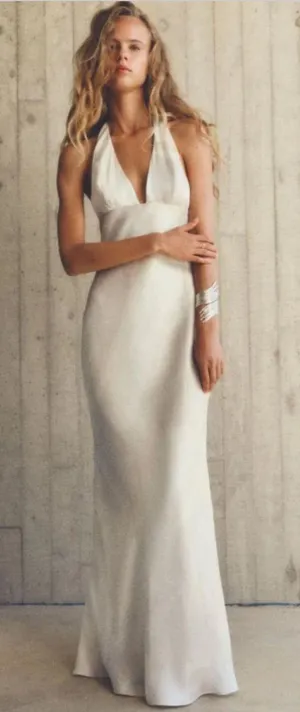 ZARA Satin Effect Maxi Dress thumbnail 1