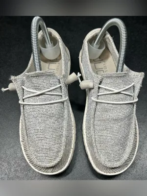 Hey Dude Women’s Size 5 Wendy Grey Stretch Cloud Slip On Shoes thumbnail 3