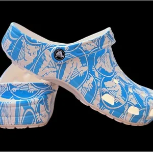 Crocs Classic Clog Venetian Blue Graphic Print Men 8 Women 10 thumbnail 2