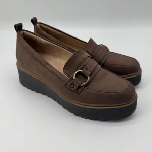Soul Naturalizer Platform Loafers 7 Brown Wedge Chunky Slip On Joyla Academia‎ thumbnail 4