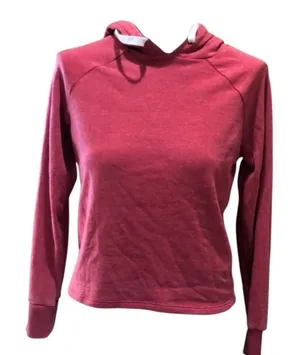 Colsie Women's Red Hooded Sweatshirt XS Long Sleeve Casual Top thumbnail 1