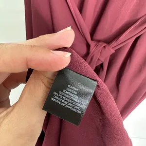 Wayf‎ Maroon Bridesmaid Maxi Wrap V-Neck Dress Size Small thumbnail 8