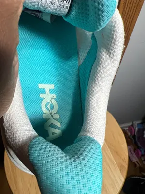 Hoka Women's White & Teal Running Sneakers thumbnail 5