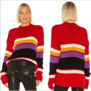 Sanctuary Party Stripe Sweater Top Red Black NWT v6x thumbnail 2