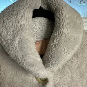 Vintage 1960s faux fur plush chubby coat Jackie O large winter opera‎ old money thumbnail 4
