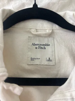 Abercrombie & Fitch White Denim Romper thumbnail 2