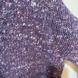 Intermix Purple Marled Baby Alpaca Merino Wool‎ V-Neck Sweater sz Small thumbnail 3