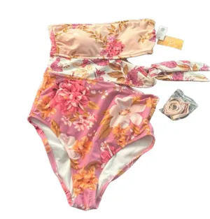 KONA SOL New NWT Strapless Cutout One Piece Swimsuit Size Medium 8-10 thumbnail 1