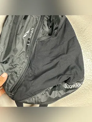 L.L.Bean Black Stowaway Packable Sling thumbnail 6