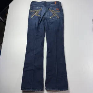 7 For All Mankind Embellished Bootcut Jeans Dark Wash Denim Womens Size 26‎ thumbnail 4