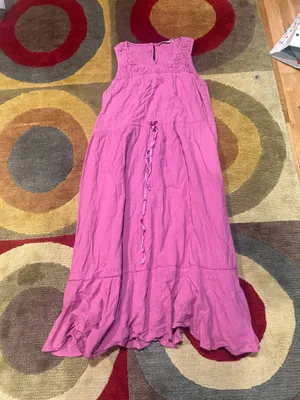 Roller Rabbit Clarissa Midi Dress Magenta Purple 100% Cotton Women’s Size Small thumbnail 1