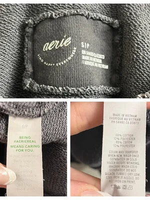 Aerie Grey Crewneck Pullover Small thumbnail 10