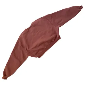 SET ACTIVE‎ Cropped Sweatshirt Medium Brown Fleece thumbnail 8